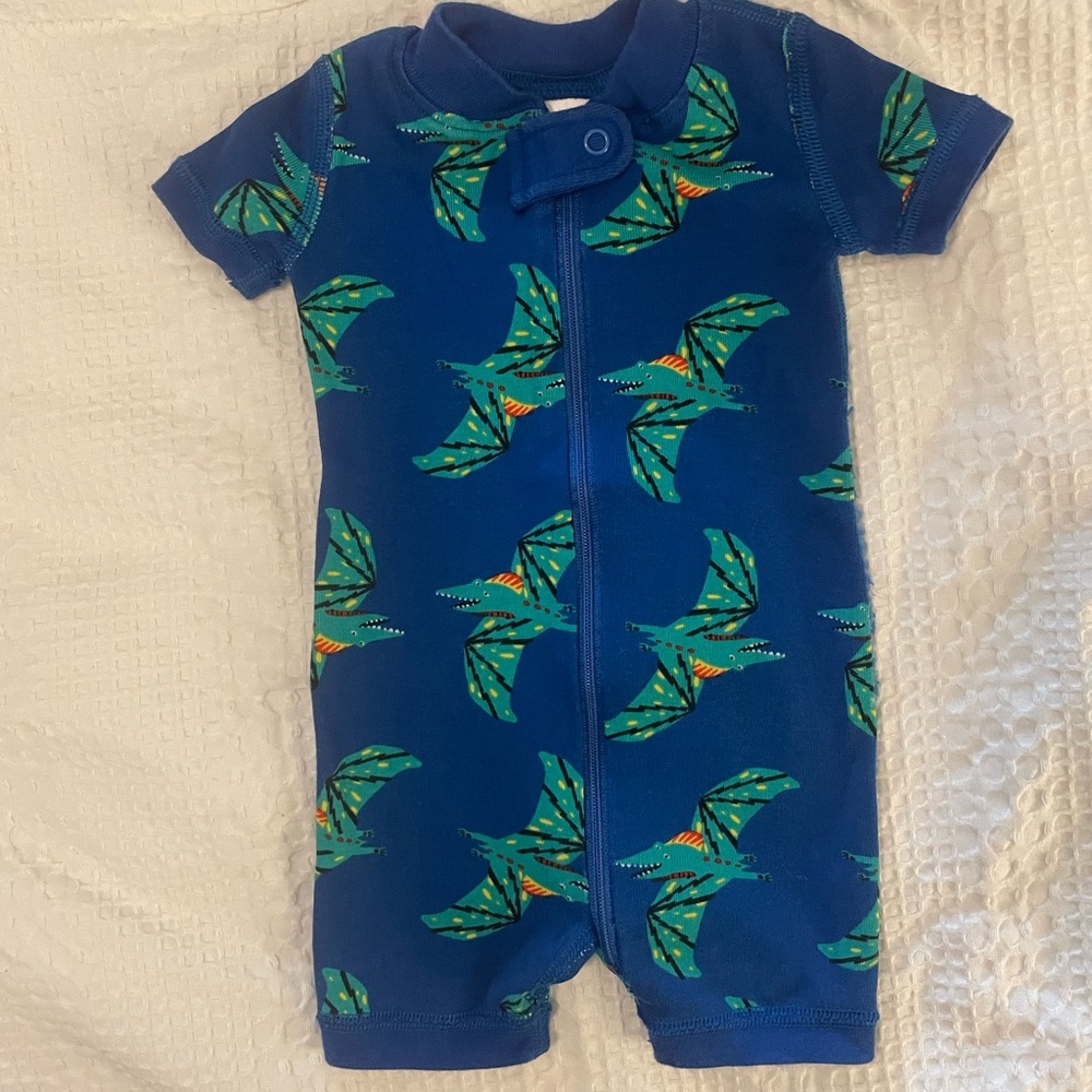 Hanna Andersson Baby Shortie Sleeper 0-3M, EUC